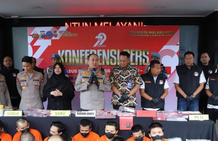 Polresta Malang Kota Selamatkan 17 Ribu Jiwa dari Bahaya Narkoba, 111 Kasus Berhasil Diungkap