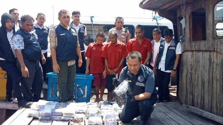 Polisi Sita BB Penyelundupan Berbagai Jenis Narkotika di Sumatera Utara