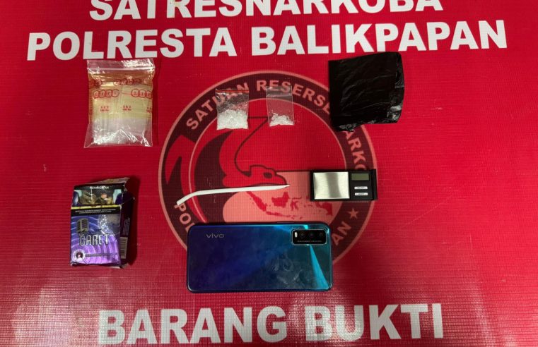 Edarkan Sabu Usai Bebas, Pria di Balikpapan Barat Dibekuk Polisi