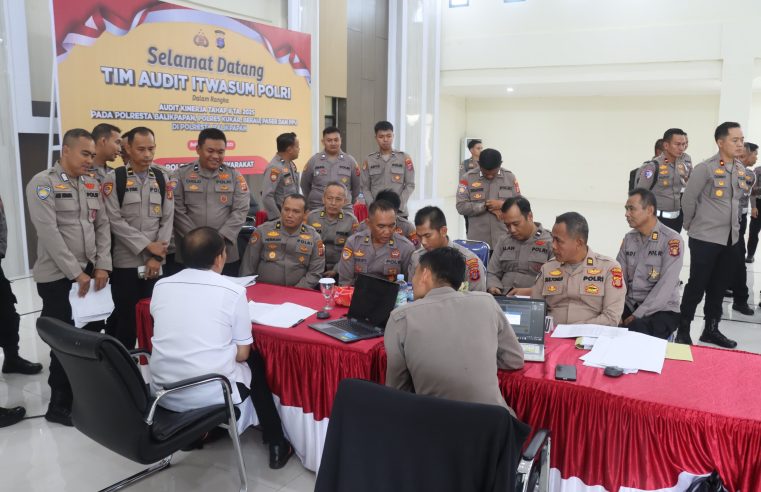 Audit Kinerja Tahap II, Polresta Balikpapan Terima Kunjungan Tim Itwasum Polri