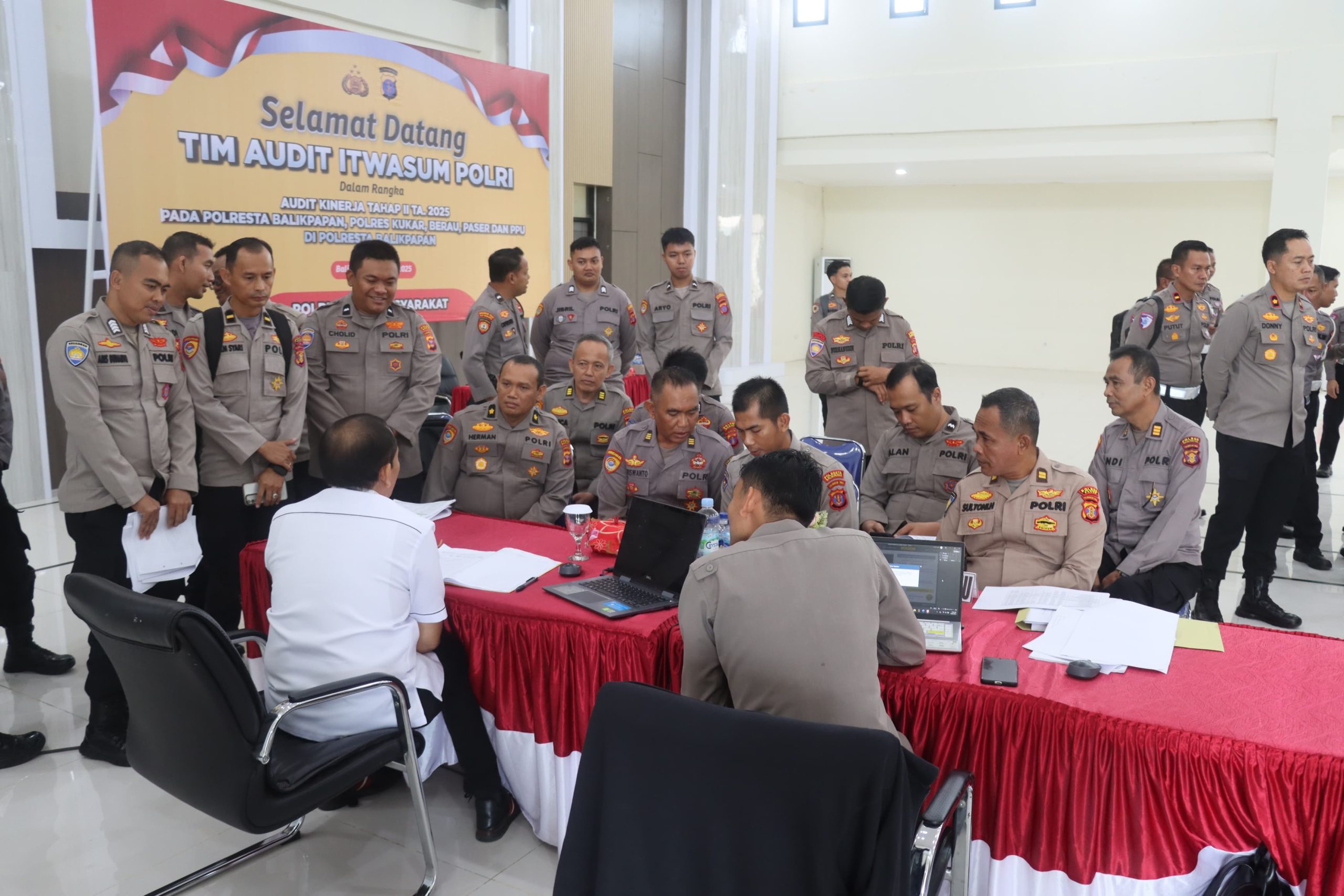 Audit Kinerja Tahap II, Polresta Balikpapan Terima Kunjungan Tim Itwasum Polri
