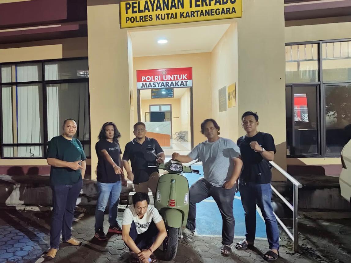 Polres Kukar Tangkap Pelaku Penggelapan Motor, Terungkap Dipakai untuk Beli Sabu
