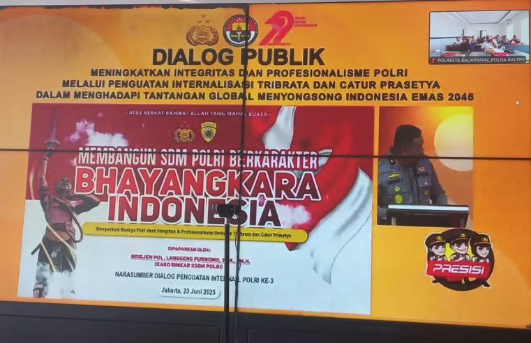 Menuju Indonesia Emas 2045, Polresta Balikpapan Gelar Dialog Publik Bahas Tantangan Global