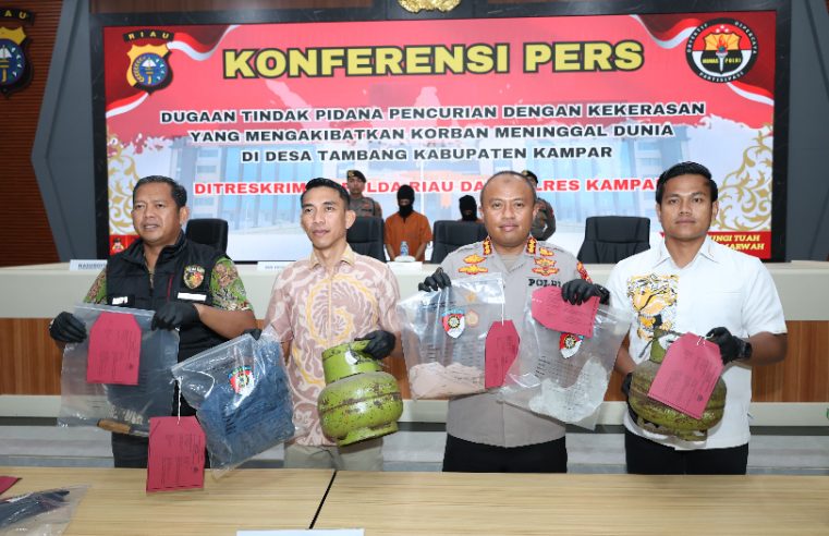 Polda Riau Ungkap Kasus Pencurian Berdarah di Kampar, Dua Tersangka Ditangkap Setelah 4 Bulan Penyelidikan
