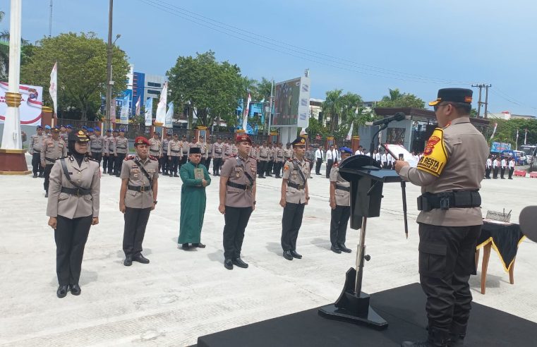 Kapolresta Pimpin Sertijab di Lingkungan Polresta Balikpapan