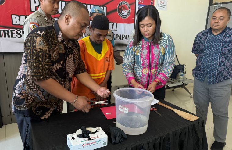 Polresta Balikpapan Musnahkan Barang Bukti Narkoba Jenis Sabu