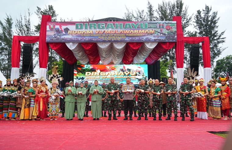 Wujud Sinergitas TNI-Polri, Irjen Pol Endar Priantoro Kapolda Kaltim Hadiri Syukuran HUT ke-67 Kodam VI/Mulawarman