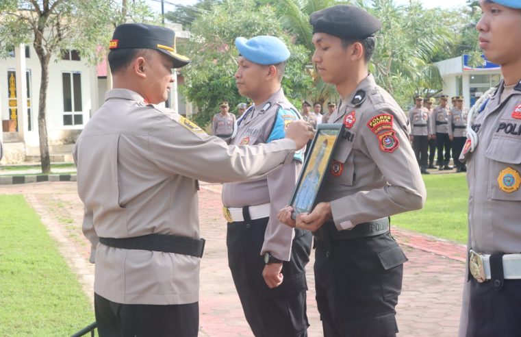 Polres Muna Gelar Upacara PTDH terhadap AIPDA Hamrun