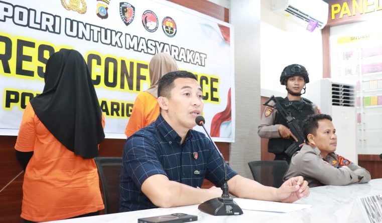 Polres Parigi Moutong Tahan 2 Tersangka Korupsi Dana Desa Maleali Senilai Rp.384 Juta T.A 2021 – 2022