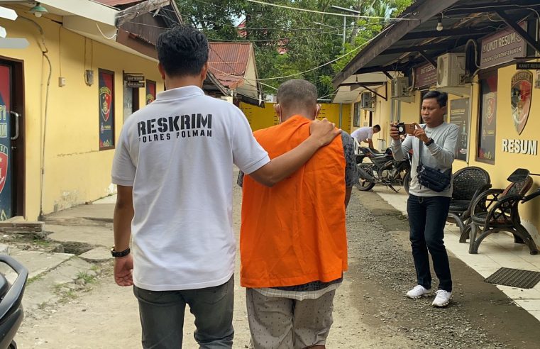 Unit PPA Sat Reskrim Polres Polman Tangkap RA (42) Pelaku Pencabulan Dua Bocah Kakak Beradik di Polewali Mandar