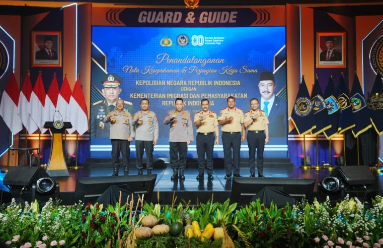 Teken Nota Kesepahaman Dengan Kementerian Imipas, Kapolri Berharap Sinergisitas Makin Optimal