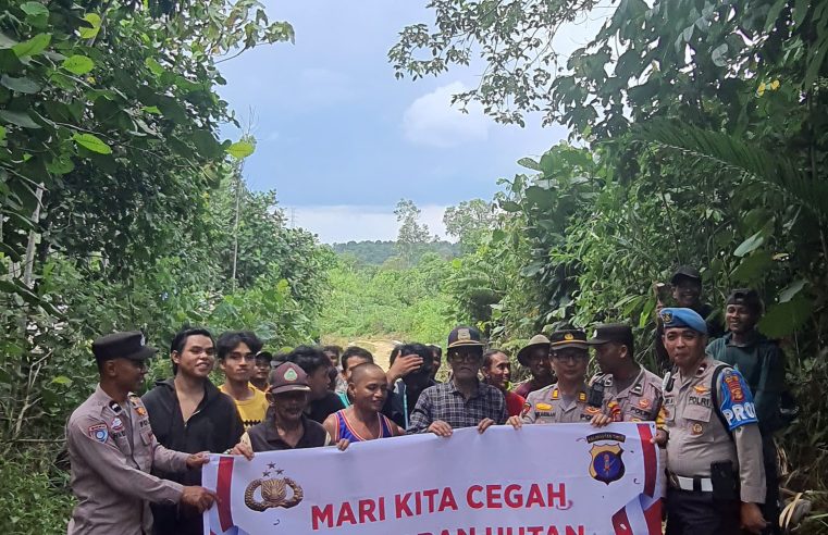 Wujudkan Balikpapan Kota Layak Huni, Polresta Balikpapan Lakukan Mitigasi Karhutla