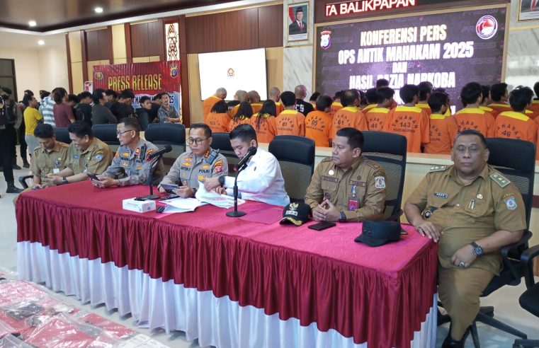 Operasi Antik Polresta Balikpapan Berhasil Amankan 114 Orang 44 Positif Narkoba