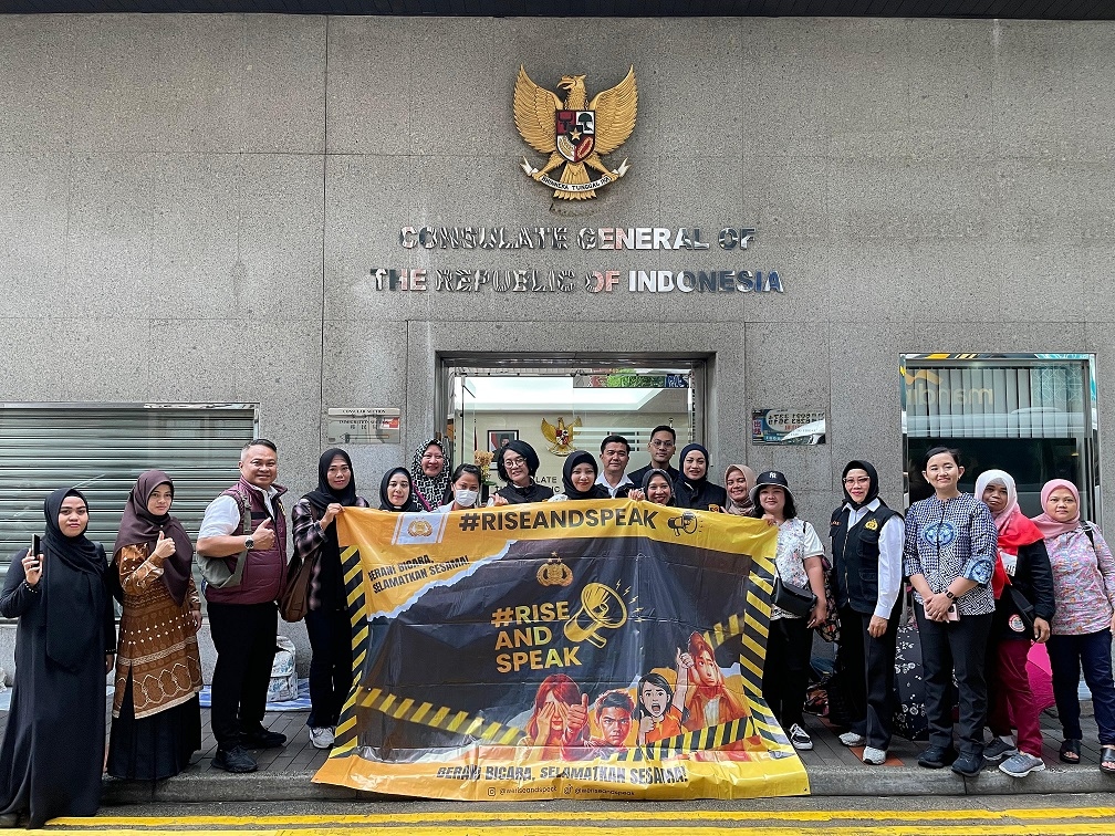 Tim PPA Polri Cegah TPPO, PMI di Hongkong Diberi Pembekalan & Perlindungan