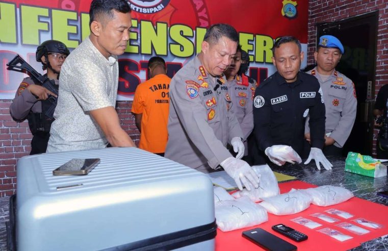 Polresta Palu Tangkap Pengedar Sabu 3.5 Kg di Bandara, Pelaku MF (20) Ditahan
