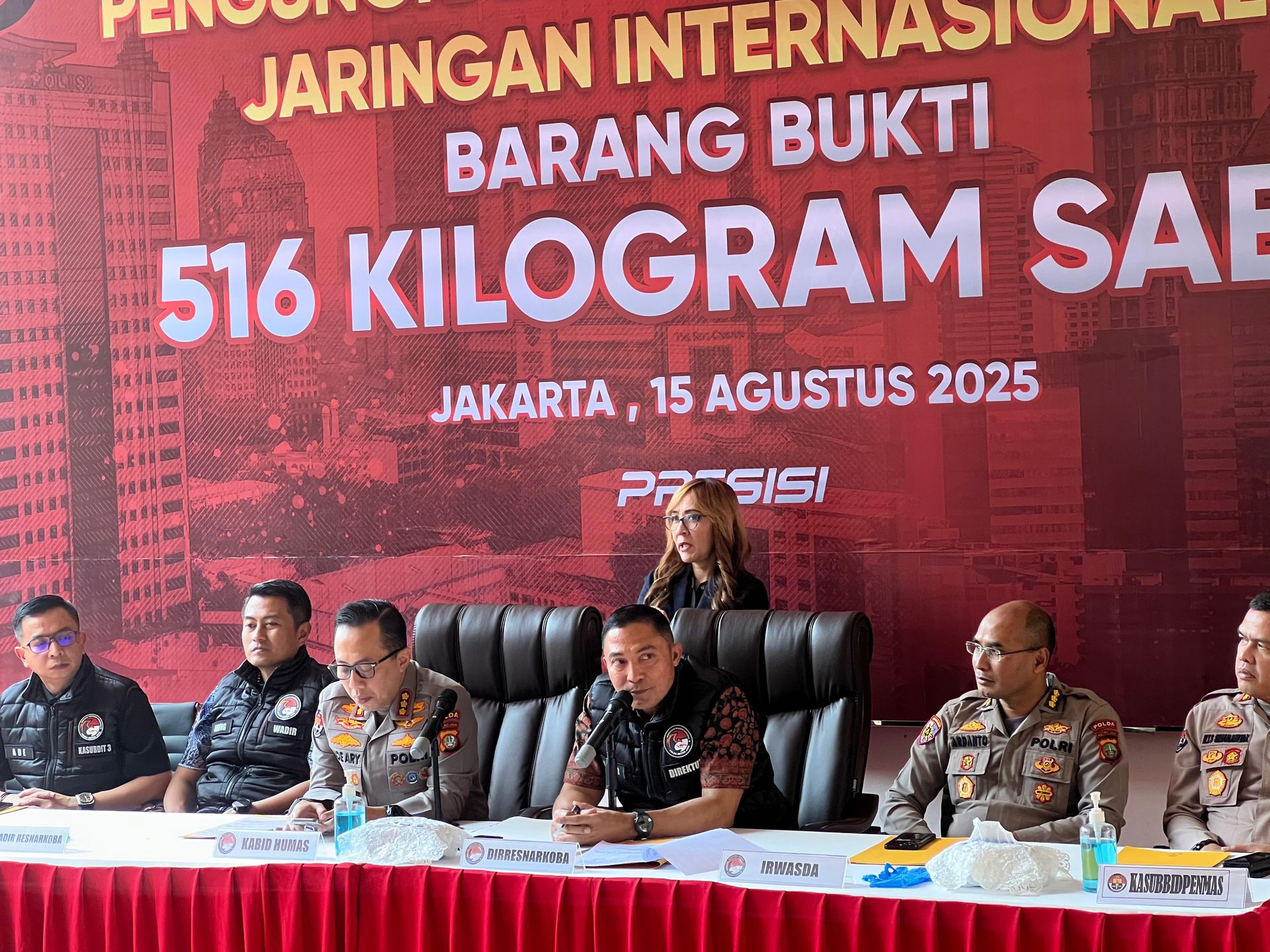 Polda Metro Jaya Berhasil Ungkap Sindikat Narkoba, Sita 516 Kg Sabu-sabu