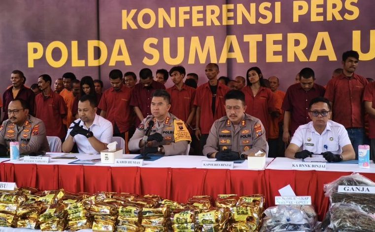 Polda Sumut Gagalkan Peredaran Narkoba Senilai Rp.298 Miliar, 1,5 Juta Jiwa Terselamatkan