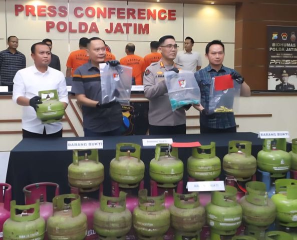 Ditreskrimsus Polda Jatim Kembali Ungkap Penyalahgunaan LPG Subsidi di Wilayah Kab.Malang