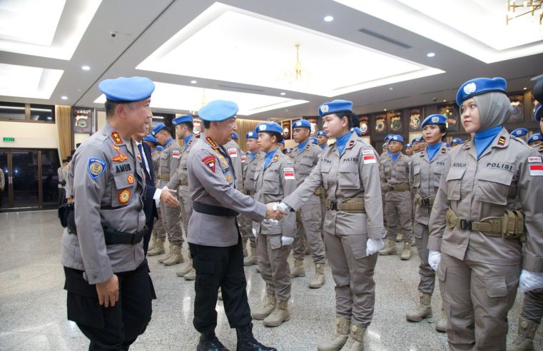 Kapolri Lepas Satgas FPU 7 MINUSCA Bhayangkara untuk Bertugas di Afrika Tengah