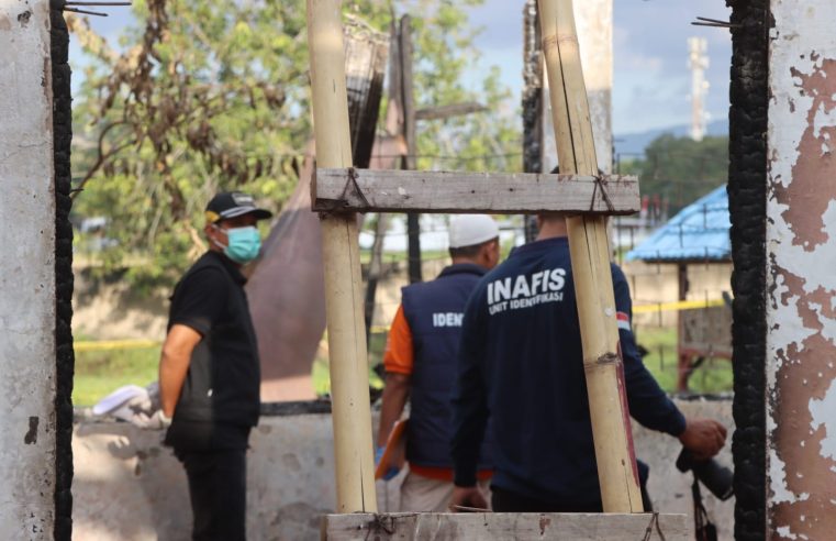 Polres Bima Kota Tangkap Tersangka Pembakaran Gedung Inspektorat, Motif Masih Diselidiki
