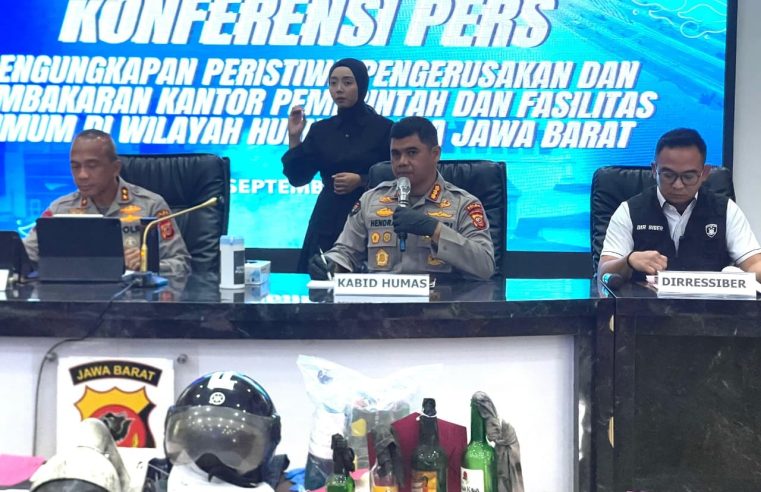 Polda Jabar Ungkap Kasus Pengrusakan dan Pembakaran, 26 Tersangka Ditahan