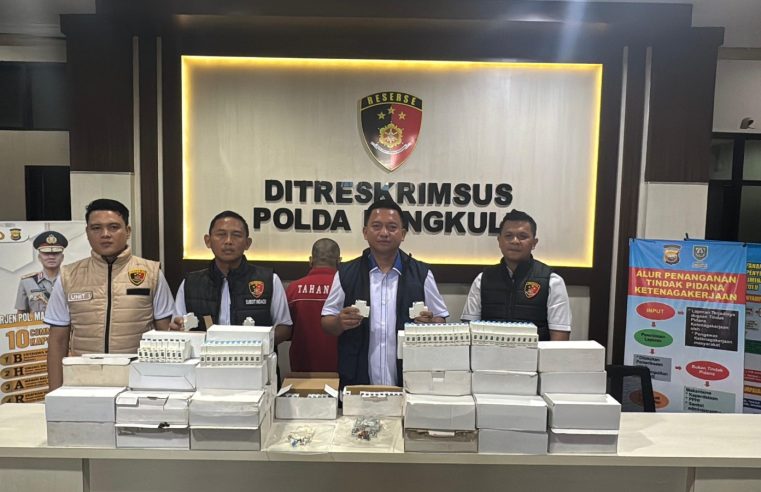 Tersangka Perdagangan MCB Palsu Ditangkap Polda Bengkulu, Keuntungan Besar dari Penjualan Ilegal