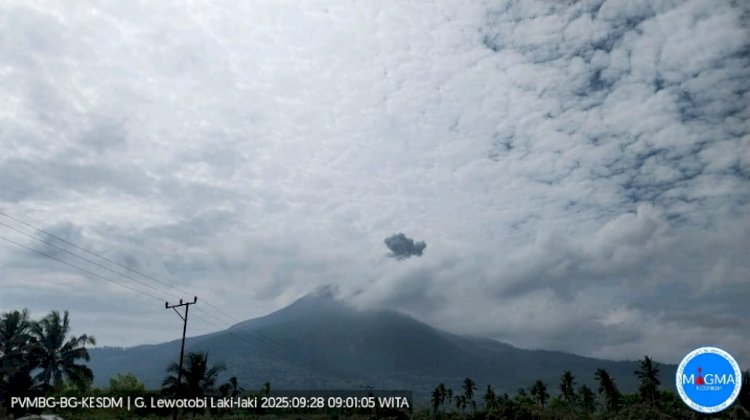 Gunung Lewotobi Laki-laki Masih Berstatus Level IV, Polda NTT Imbau Masyarakat Tetap Waspada