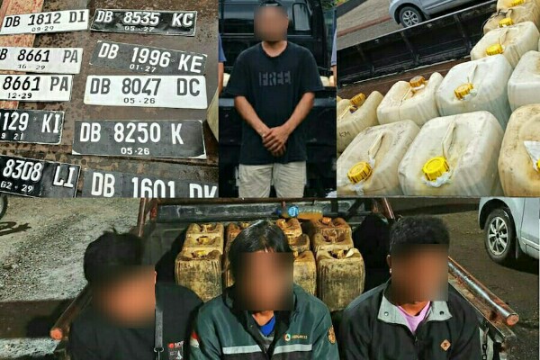 Satreskrim Polres Kotamobagu Berhasil Amankan 4 Pelaku Penyalahgunaan BBM Subsidi