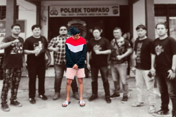 Mabuk, Remaja IM (20) di Tompaso Rusak Fasilitas Umum dan Rumah Ibadah, Ditangkap Polisi