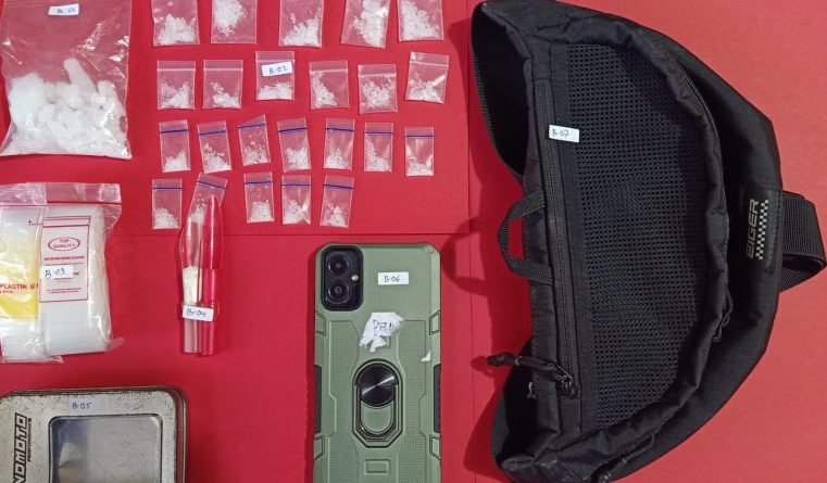 Tim Satresnarkoba Polresta Palu Tangkap M.A (42) dengan Puluhan Paket Sabu di Wilayah Tatanga