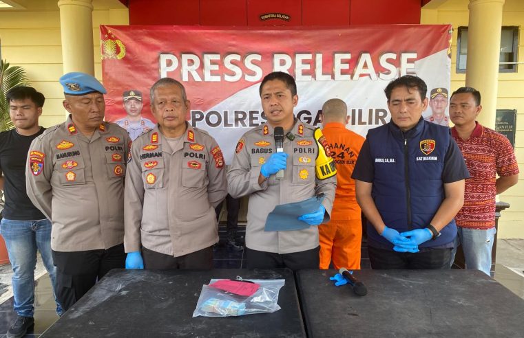 Polres Ogan Ilir Ungkap Kasus Pemerasan Kepala Desa Talang Aur