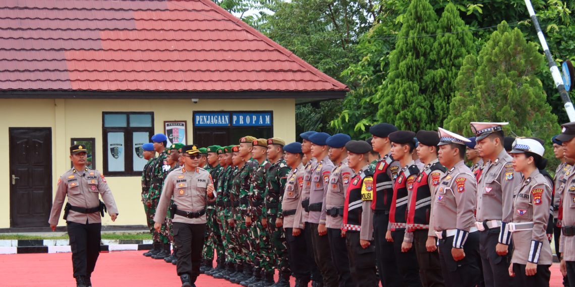 Polres Malinau Siap Tanggap Darurat Bencana Hidrometeorologi, Gelar Apel Gelar Pasukan