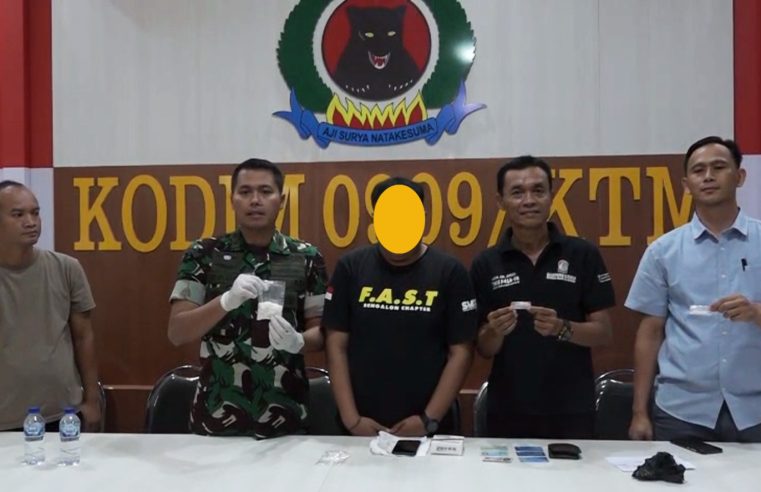 Tim Gabungan Berhasil Putus Rantai Peredaran Narkoba Di Kutim, R (28) Ditahan