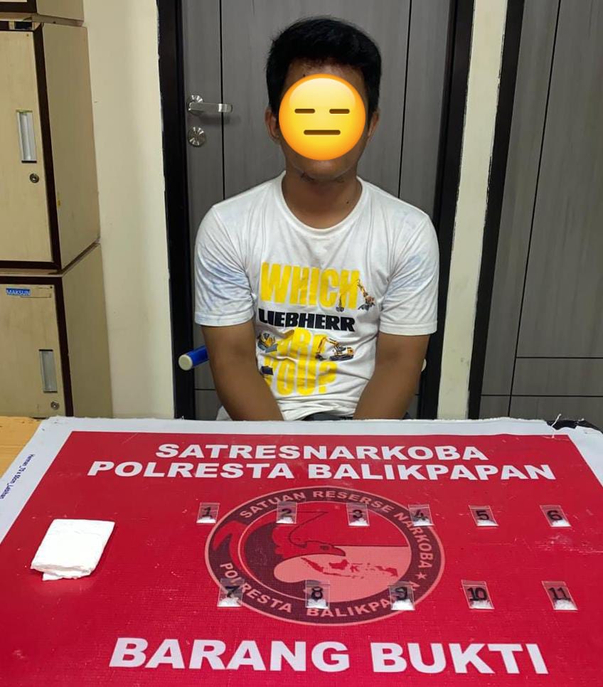 Polresta Balikpapan Amankan 11 Paket Sabu di Pinggir Jl. Pagar Ijo, Pelaku Buruh Harian Lepas