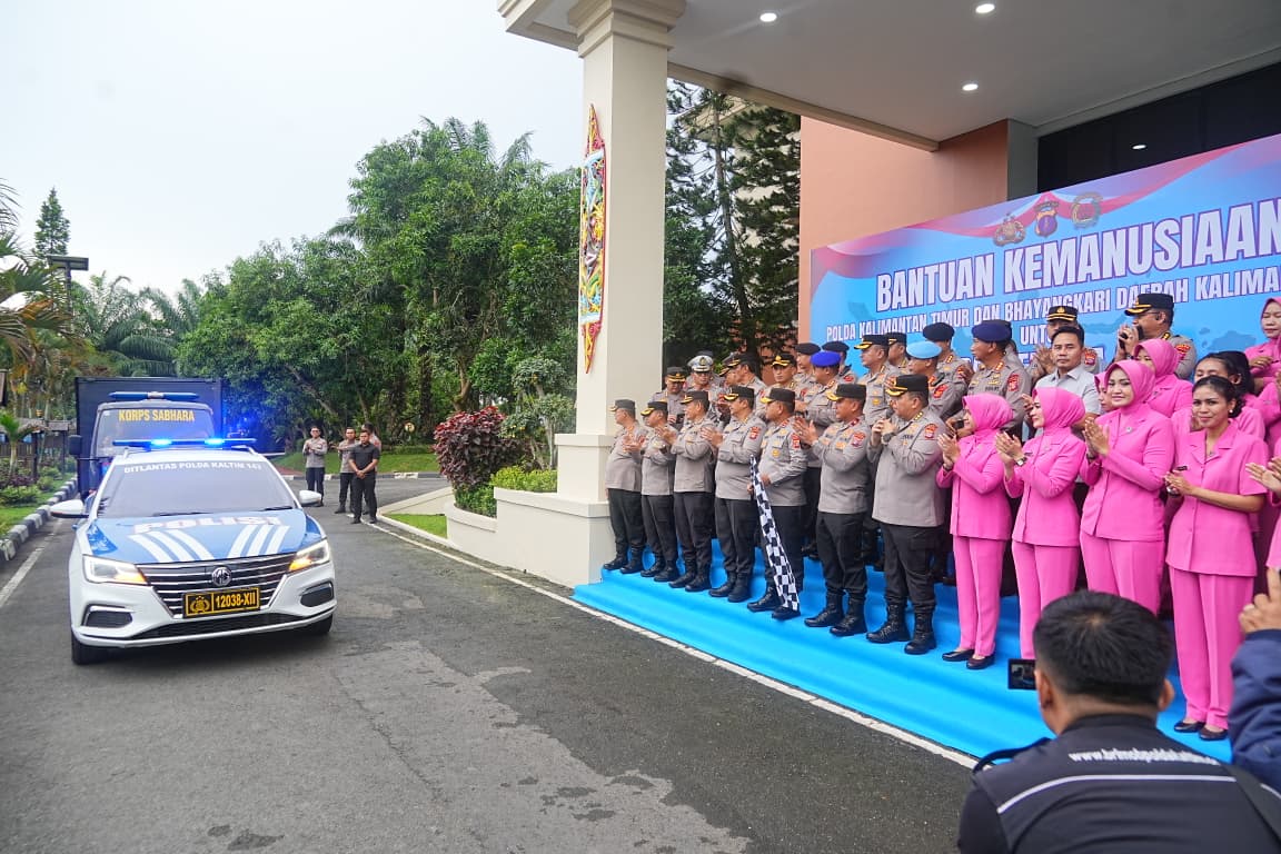 Polda Kaltim Salurkan Rp 1,5 Miliar Bantuan untuk Korban Bencana di Sumatera
