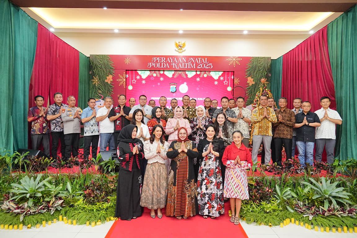 Acara Kebersamaan Open House Natal di Polda Kaltim, Semangat Persatuan Ditingkatkan