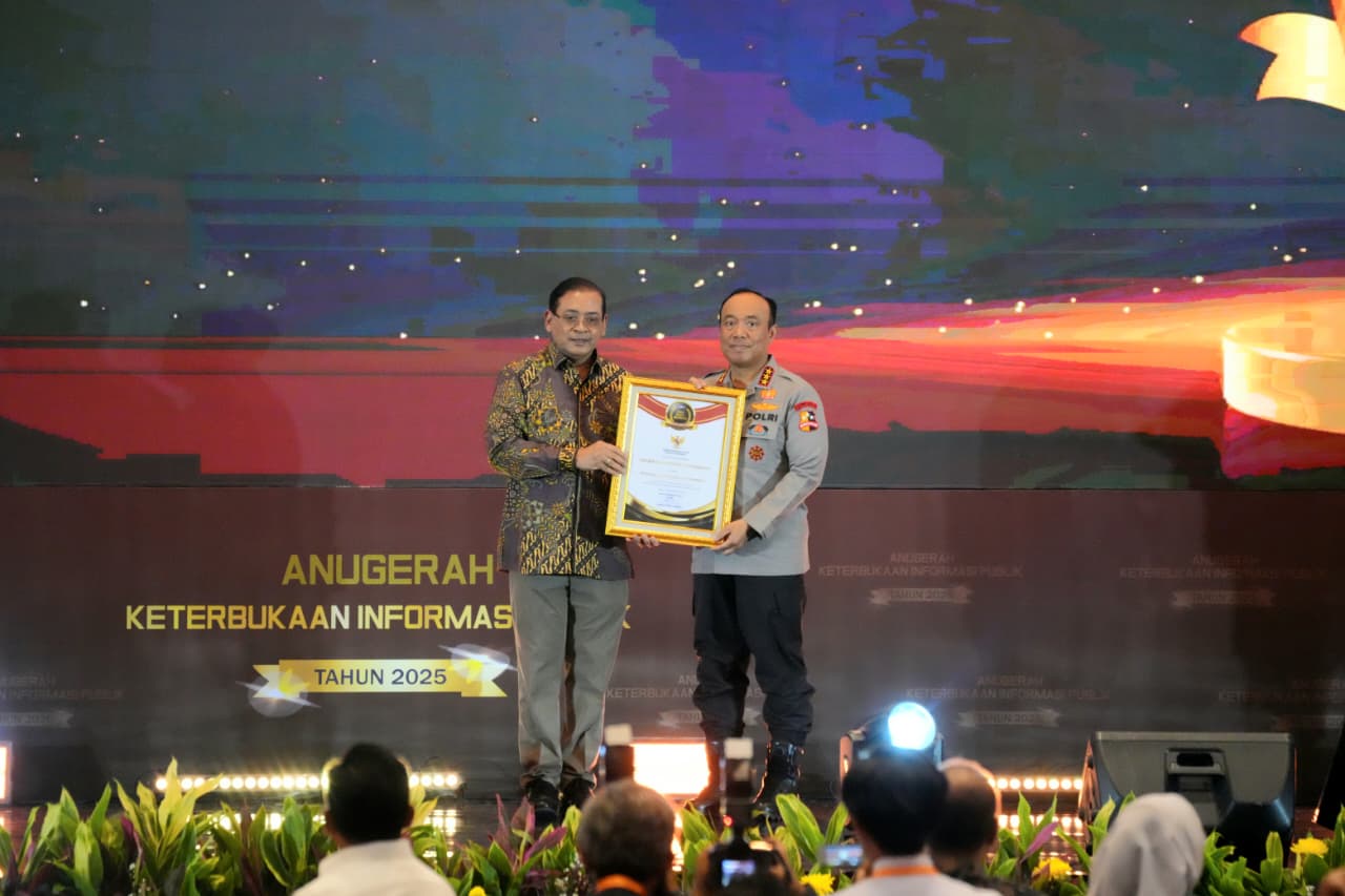 Polri Raih Penghargaan Tertinggi Monev KIP 2025, Nilai Hampir Sempurna