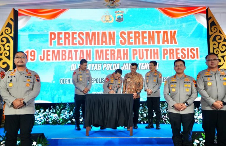 Polri Bangun 178 Jembatan Seluruh Indonesia, 19 Jembatan di Klaten Diresmikan Kapolri