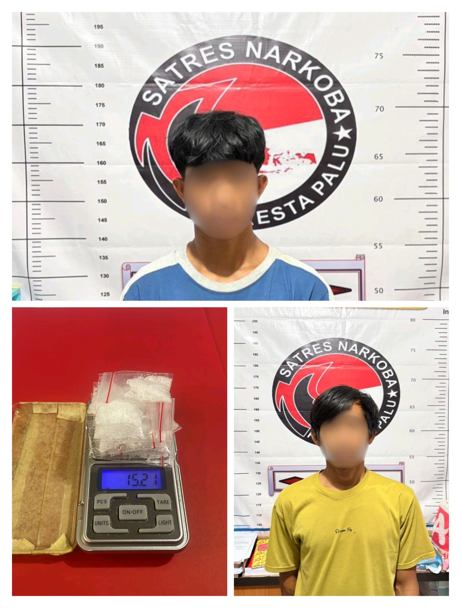 2 Tersangka Diamankan, Polresta Palu Sita 13 Paket Sabu dan Gencar Buru Pengedar