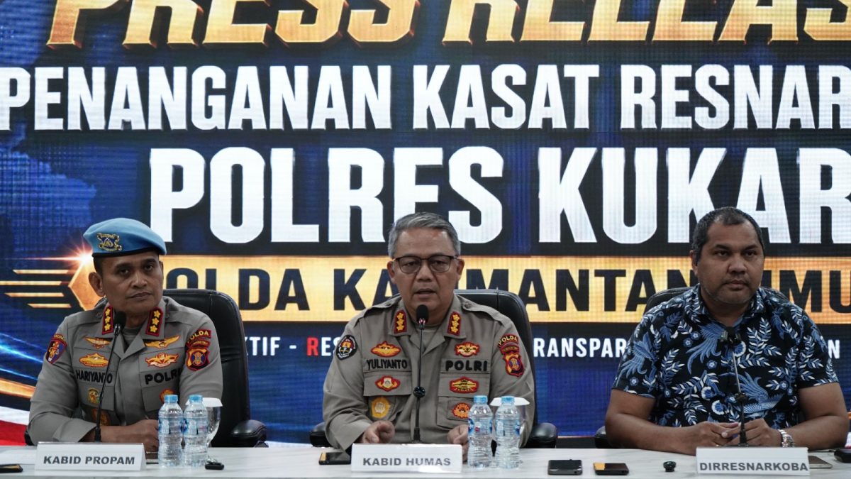 Polda Kaltim Gelar Press Release Penanganan Kasus Terkait Kasat Resnarkoba Polres Kukar