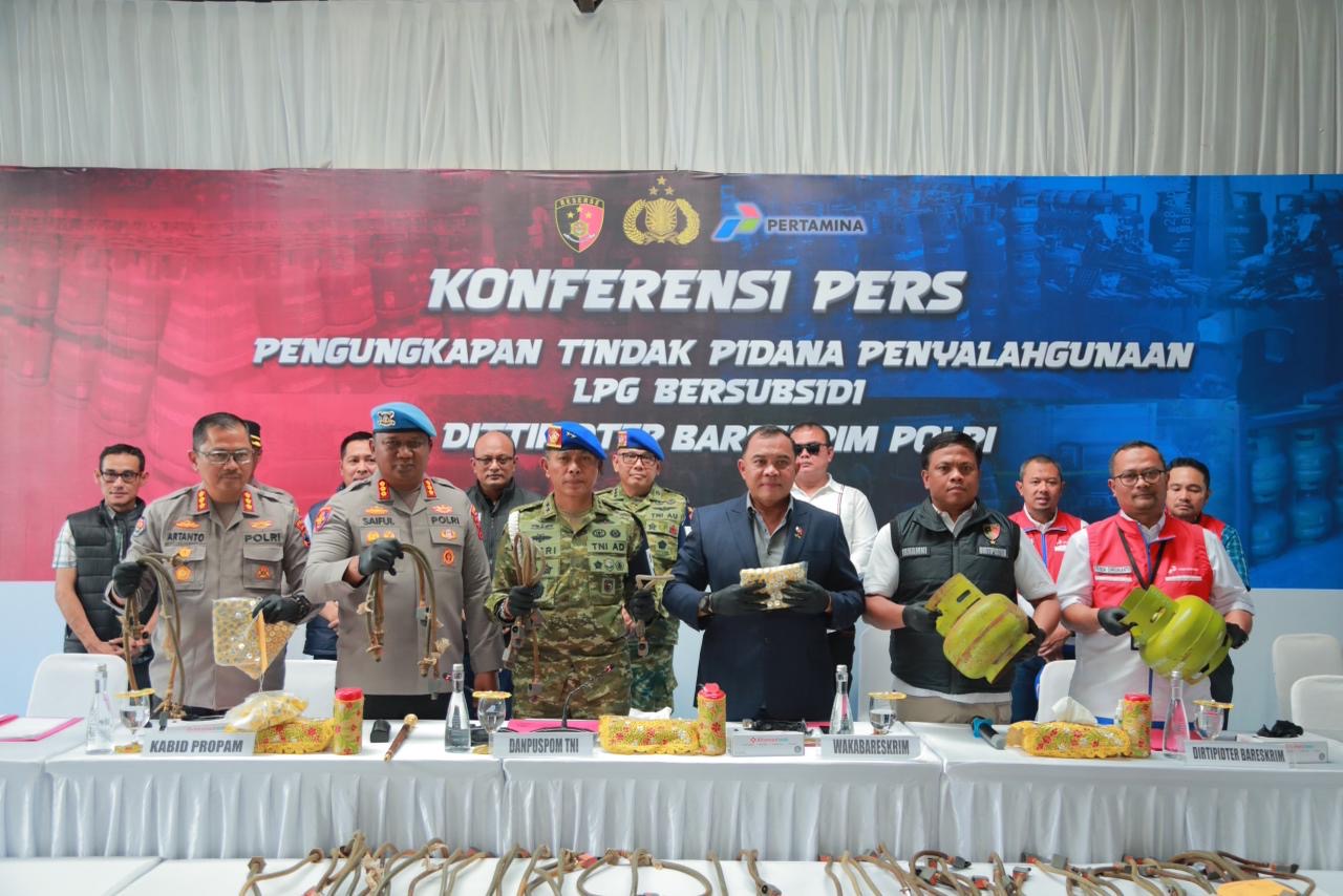 Penyalahgunaan LPG Subsidi Berpotensi Rugikan Negara Rp.6,7 Miliar, Polri Tindak Tegas