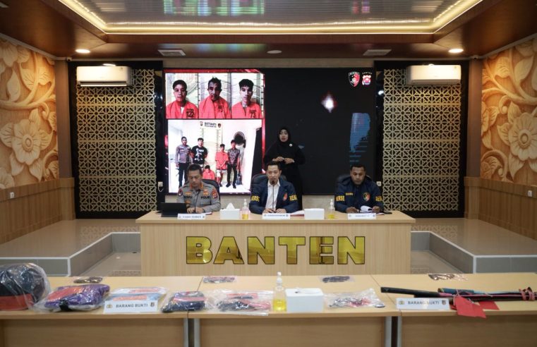 Enam Tersangka Curanmor dan Pemilik Senjata Api Ilegal Diamankan Polda Banten