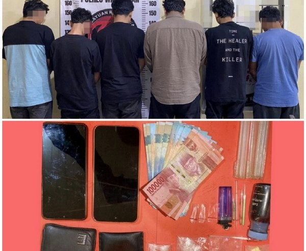 Sambut Hari Anti Narkotika Internasional, Polres Way Kanan Ungkap Dua Kasus Narkotika, Enam Orang Ditahan