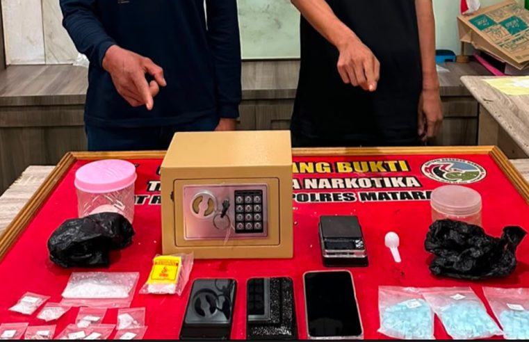 Bermula Laporan Masyarakat, Polresta Mataram Bongkar Jaringan Narkoba, Dua Tersangka Diamankan