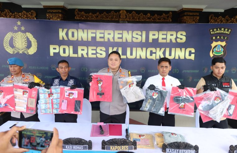 Berkat Penyelidikan Intensif, Pelaku Pembunuhan dan Perampokan di Klungkung Berhasil Diringkus