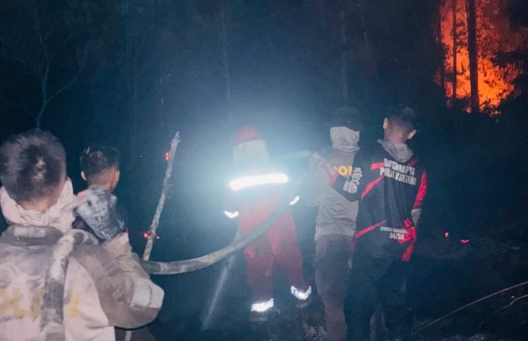 Satu Pekan Menggempur Api, Personel Polda Kaltara Tak Kenal Menyerah Tangani Karhutla