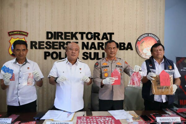 Berkat Kerja Sama Masyarakat, Ditresnarkoba Polda Sulut Tangani Tiga Kasus Narkotika dan Psikotropika