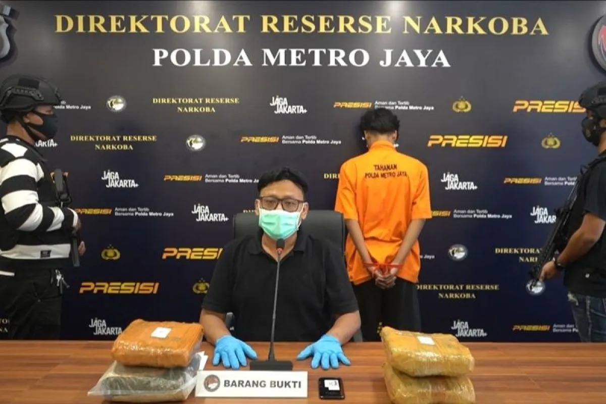 Polda Metro Jaya Amankan 4 Kilogram Ganja di Jakarta Barat, Seorang Pelaku Ditahan