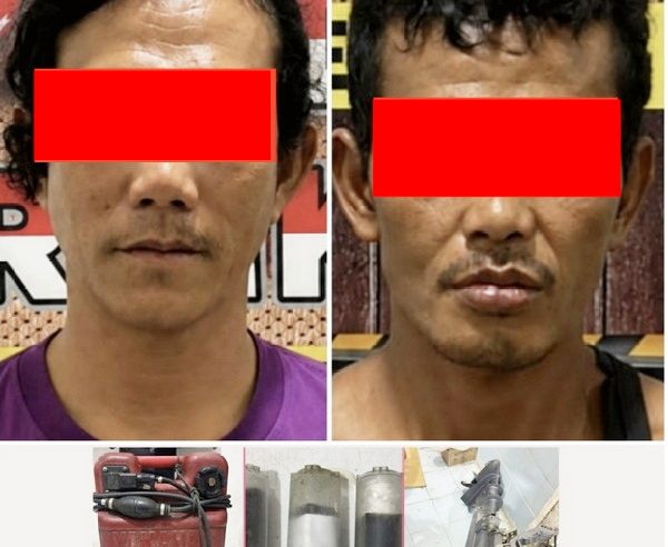 Berkat Laporan GPS, Polsek Ngaras Tangkap Dua Tersangka Curat Beserta Tiga Unit Lampu Boom