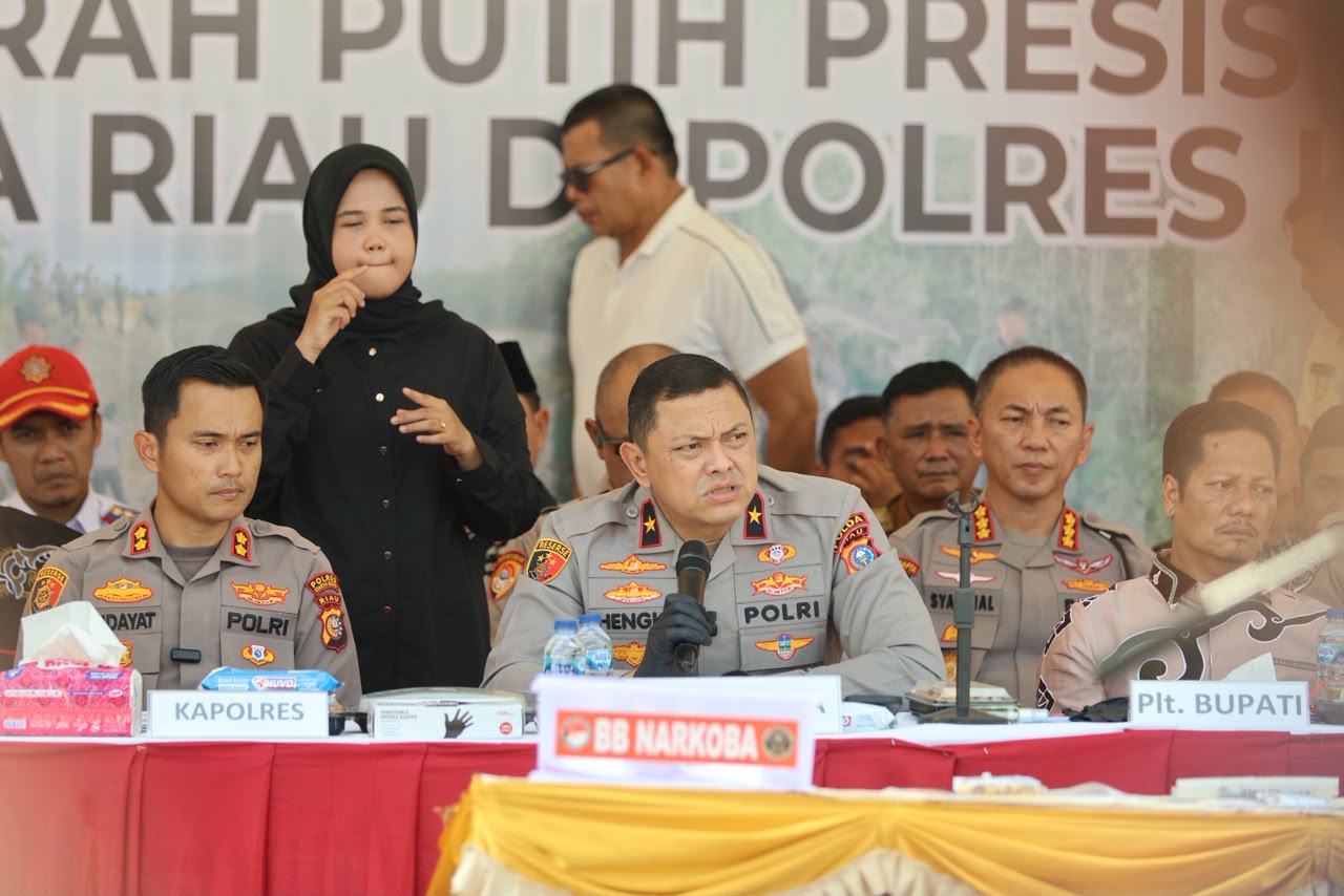 Polda Riau Bongkar Jaringan PETI, 17 Tersangka Diamankan dan Aset Hampir Rp.1 Miliar Disita